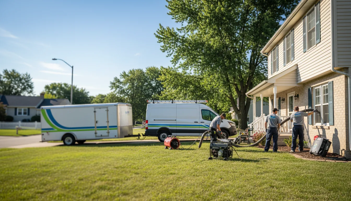 Flooded Basement Restoration And Cleanup With Repair in Christiansburg, OH near me
